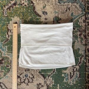 Women's White Micro Foldover Mini Tight Knit Skirt